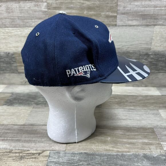 New England Patriots NFL New Era Fits Leather Vintage Collection Snapback Hat - Picture 5 of 9